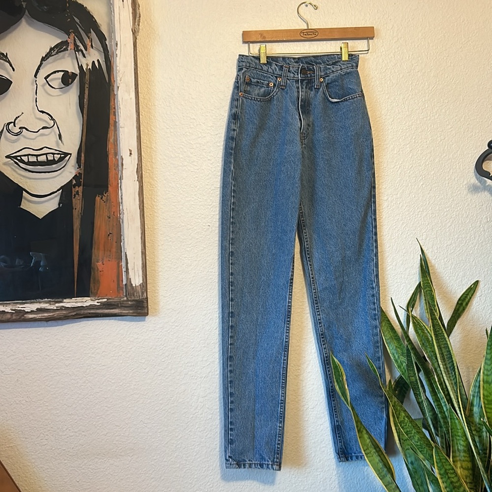 JORDACHE VINTAGE CLASSIC FIT HI-RISE ANKLE JEANS 100 COTTON  WOMEN'S 7/8